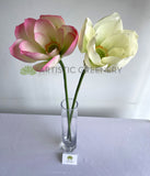 F0415 Artificial Lotus Flower (Nelumbo Nucifera) 90cm Pink / White | ARTISTIC GREENERY