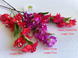 F0419 Bougainvillea Flower 53-77cm Red / Purple / Fuchsia