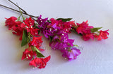 F0419 Bougainvillea Flower 53-77cm Red / Purple / Fuchsia