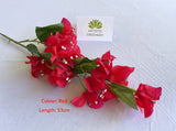 RED - F0419 Bougainvillea Flower 53-77cm Red / Purple / Fuchsia