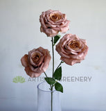 F0426 Artificial Garden Rose Spray 65cm Dusty Pink | ARTISTIC GREENERY