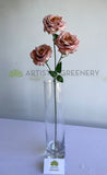 F0426 Artificial Garden Rose Spray 65cm Dusty Pink | ARTISTIC GREENERY