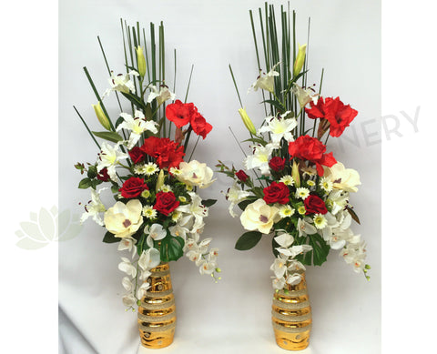 FA1031 - Rose, Lily & Amaryllis Arrangement (155cm Height)