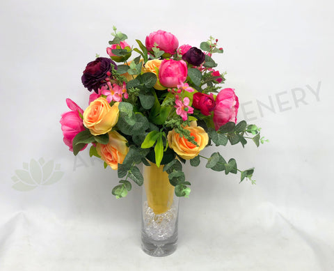 FA1050 Spring Colour Floral Arrangement 60cm Tall