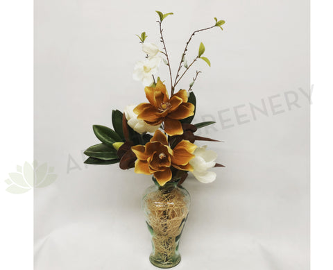 FA1056 - Autumn Style Magnolia Floral Arrangement (75cm Height)