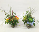 FA1068 - Small Arrangement with Acrylic Water 28cm (ideal for coffee table)