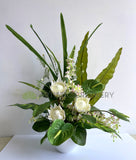 FA1072W - Protea Sugarbushes & Anthuriums Floral Arrangement 80cm Tall | ARTISTIC GREENERY