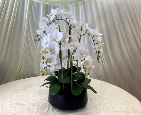 FA1081 Faux orchid arrangement Lifelike Quality