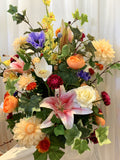 FA1094 - Vibrant Colur Flowers Arrangement (80cm Height) - Natasha | ARTISTIC GREENERY
