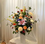 FA1094 - Vibrant Colur Flowers Arrangement (80cm Height) - Natasha | ARTISTIC GREENERY