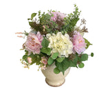 FA1095 - Shabby Chic Style Silk Floral Arrangement (50cm Height) | ARTISTIC GREENERY