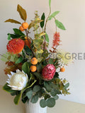 FA1109 - Loquat & Native Flower Arrangement - Vase not included (90cm Height) Carol Styl | ARTISTIC GREENERY