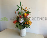FA1109 - Loquat & Native Flower Arrangement - Vase not included (90cm Height) Carol Styl | ARTISTIC GREENERY