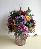 FA1115 - Mixed Colour Floral Arrangement (60cm Height) REF: Cheryl W | ARTISTIC GREENERY