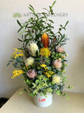 FA1116 - Artificial Australian Native Flower Arrangement 70cm tall (Holy Family Catholic Church) | ARTISTIC GREENERY