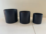 BLACK - Stylish Straight Round Vase PERTH