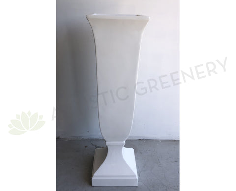European Classic Style Fiberglass Vase - White (Code: FG1665)