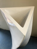 Fiberglass Triangular Twist Planter - White (Code: FG1812 & FG1813)