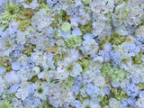 For Hire - Flower Wall (White & Light Green) 210 x 210cm SALE $250 Hire Fee