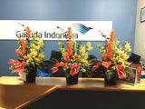 FA1018 Tropical Floral Arrangement (Garuda Indonesia Airlines) - Ginger Torch / Orchid / Anthurium