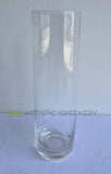 Cylinder Shaped Clear Glass Vase 29cm Tall (Code: G-CC29-8) | ARTISTIC GREENERY