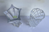 Pressed / Pattern Glass Vase (Premium) 2 Styles Glassware Vase | ARTISTIC GREENERY