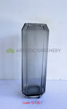 Tinted Glass Vase 2 Styles Round (Code: G-T25-8) / Square (Code: G-T30-7) | ARTISTIC GREENERY