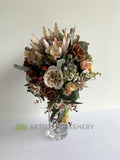 Bridal bouquet - Dried Flower Style Faux Teardrop Bouquet - Rustic Style - Shiran X | ARTISTIC GREENERY