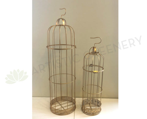 ACC0029 Decorative Gold Colour Bird Cage - 2 Sizes
