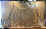 For Hire - Cream Backdrop with LED Lights (Code: HI0014)
