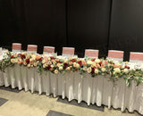 For Hire - Grand Floral Bridal Table Centrepiece 250cm (Code: HI0034BRIDAL) Kelsi | ARTISTIC GREENERY