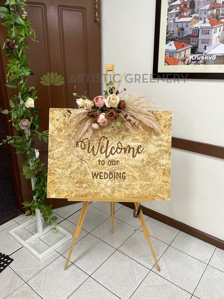 For Hire - Rustic Welcome Sign with Easel (Product code: HI0046 ...