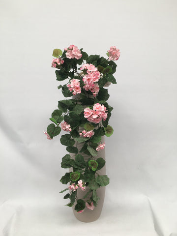 Melrose International Hanging Geranium Floral Bush (Set of 2) main image 0