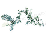 HP0070 Artificial White Willow Garland 180cm Grey Green | ARTISTIC GREENERY 