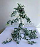 HP0070 Artificial White Willow Garland 180cm Grey Green | ARTISTIC GREENERY 