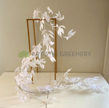 HP0070 Faux Willow Garland 180cm White Vines | ARTISTIC GREENERY