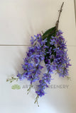 HP0073 Artificial Hanging Wisteria Bunch 68cm Purple | ARTISTIC GREENERY