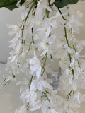 HP0073 Hanging Wisteria Bunch 68cm White