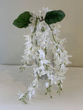 HP0073 Hanging Wisteria Bunch 68cm White