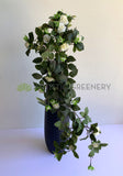 White - HP0074 Artificial Hanging Rose Bunch with Foliage 73cm 4 Colours | ARTISTIC GREENERY | Perth Australia