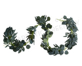 HP0077 Artificial Eucalyptus & Gum Leaves Garland 200cm | ARTISTIC GREENERY