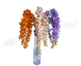 HP0086 Artificial Hanging Wisteria (High Quailty) 112cm Orange Pink Liliac | ARTISTIC GREENERY