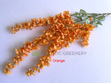Orange - HP0086 Artificial Hanging Wisteria (High Quailty) 112cm Orange Pink Liliac | ARTISTIC GREENERY