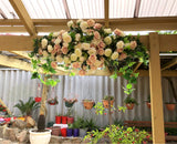 For Hire - Hanging Centrepiece (Pink & White) 180cm Ideal for Home Party