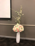 For Hire - Tall Floral Arrangement Purple & White or Pink & White