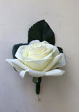 Corsage & Buttonhole - White Rose with Pink Flowers - CB0021 - $53/set