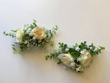 Bridal Silk Floral Haircomb / Hairpiece - Kathleen (Code: HAIR001) | ARTISTIC GREENERY