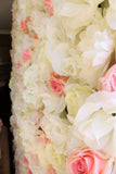 Bridal Shower Backdrop - Pink & White Flower Wall