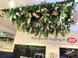 IGA Butler - Custom Designed Hanging Floral Ceiling