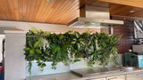 Home Interior Design - Made-to-order Artificial Greenery Wall for Outdoor BBQ Area (Ocean Reef) | ARTISTIC GREENERY